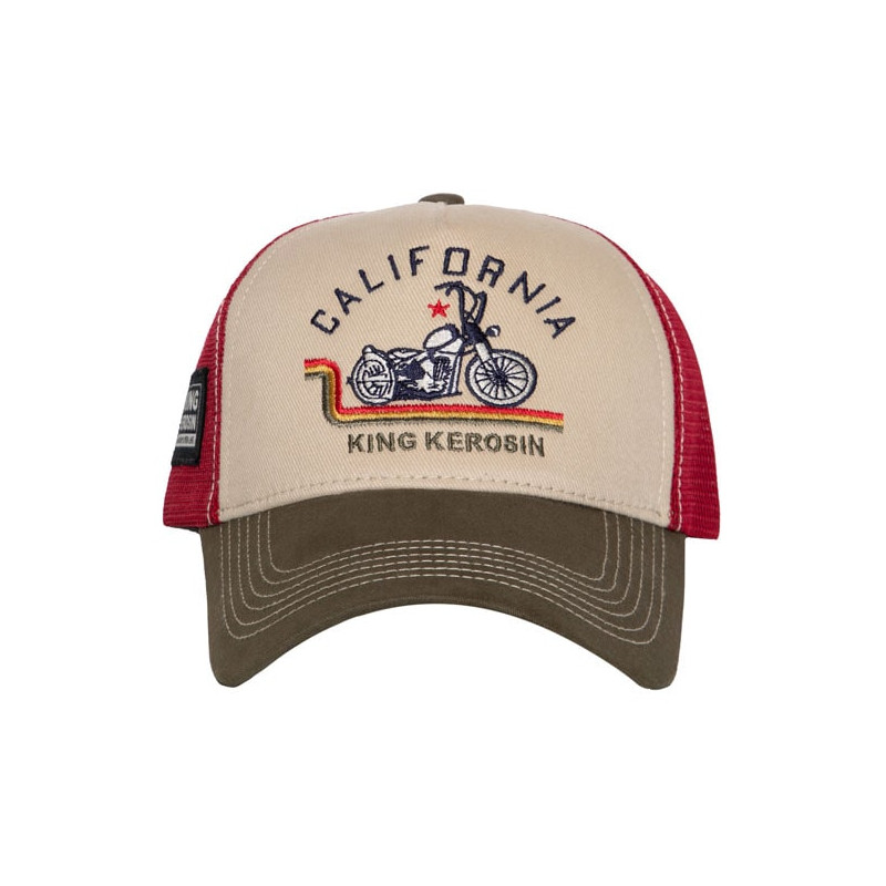 Casquette-King-Kerosin-Ride-Free-live-Free-blanc-cassé-et-vert-MCS-700435-2