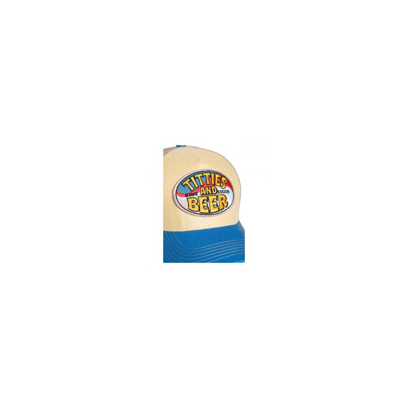 Casquette-King-Kerosin-Titties-And-Beer-beige-bleu-MCS-996347-5