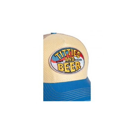 Casquette-King-Kerosin-Titties-And-Beer-beige-bleu-MCS-996347-5