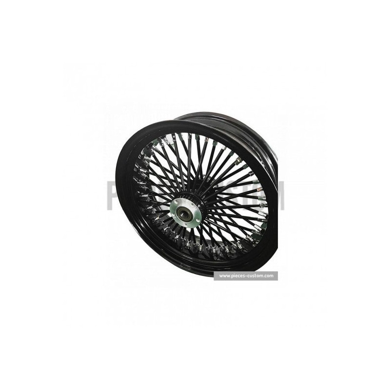 Roue-avant-23-x-3-5-King-Spoke-Noir-double-disque-axe-1-pouce-ref-37-725