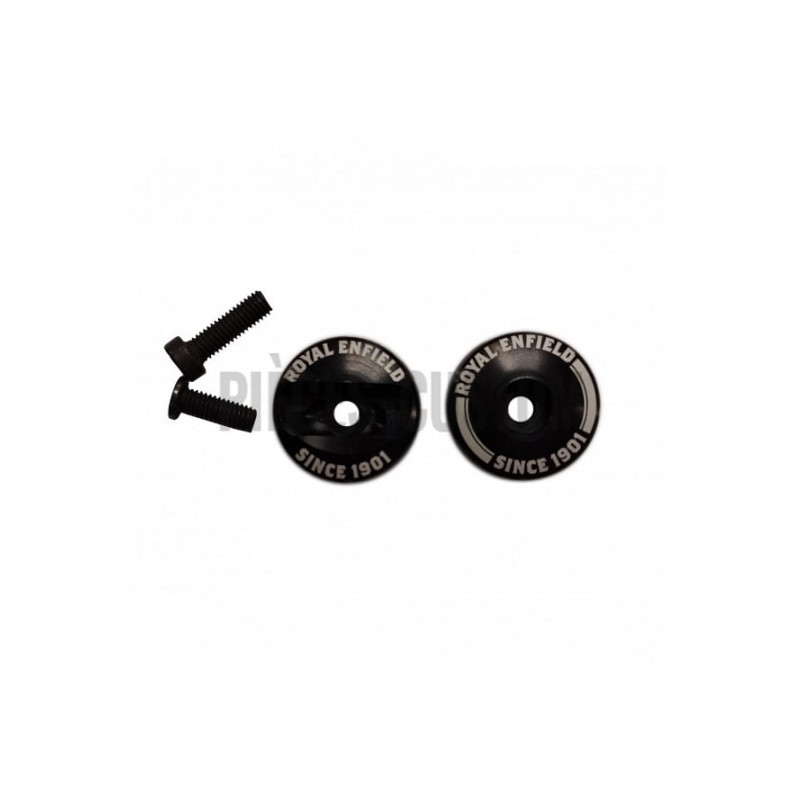 Embouts-de-guidon-décapsuleur-Noir-pour-Royal-Enfield-650-ref-EMBDECAP650N