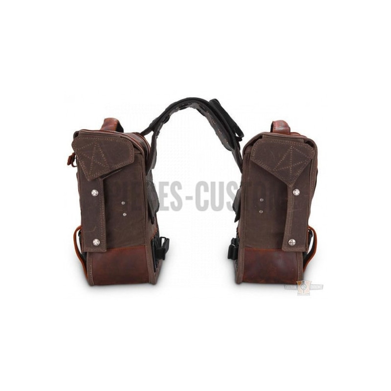 Sacoches-cavalières-Burly-Voyager-Dark-Oak-coton-ciré-ref-913824
