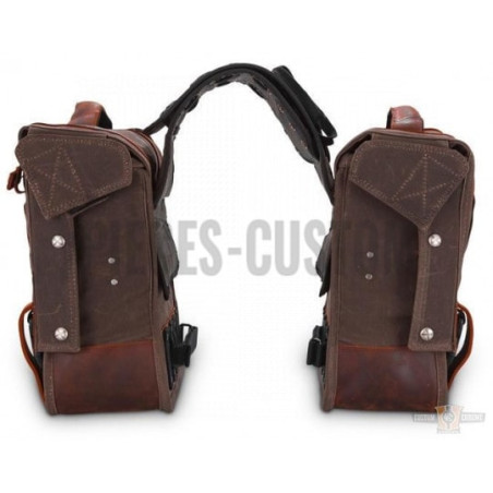 Sacoches-cavalières-Burly-Voyager-Dark-Oak-coton-ciré-ref-913824