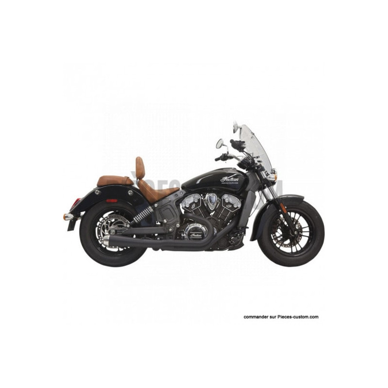 Echappement-2-en-1-Road-Rage-Noir-Indian-2015-à-2021-ref-18102353