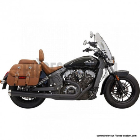 Echappement-2-en-1-Road-Rage-Noir-pour-Indian-de-2015-à-2021-ref-18102355