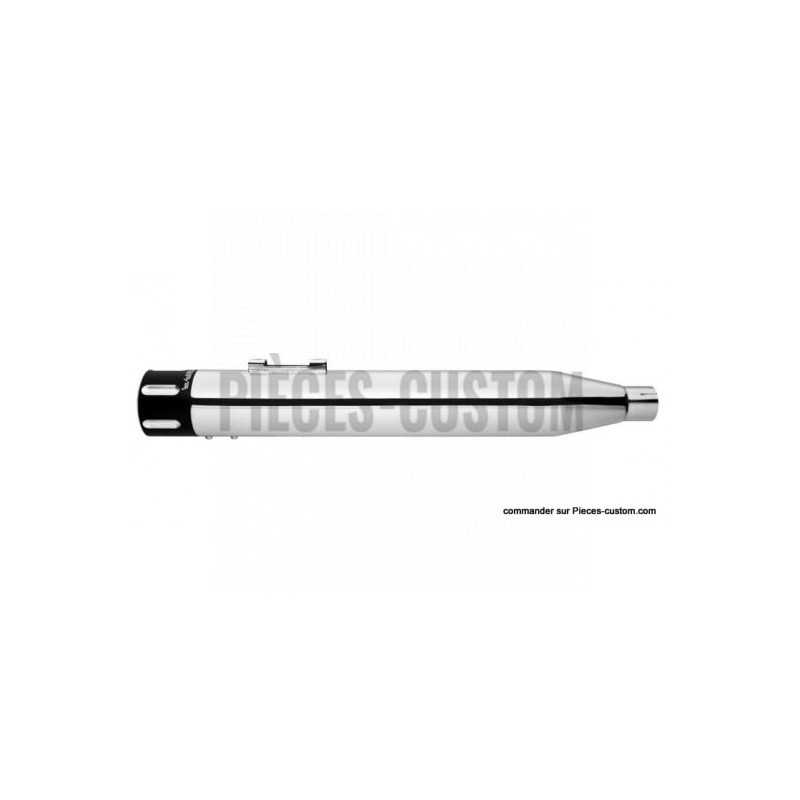 Silencieux-Eagle-4-pouces-Chrome-Noir-pour-Indian-de-2014-à-2017-ref-IIN00044