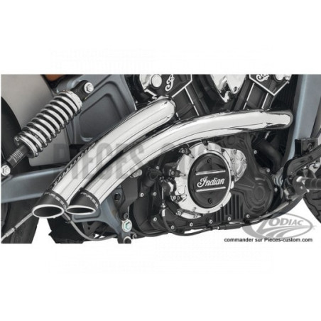 Echappement-Radical-Chrome-Noir-pour-Scout-de-2015-à-2024-ref-IIN00075
