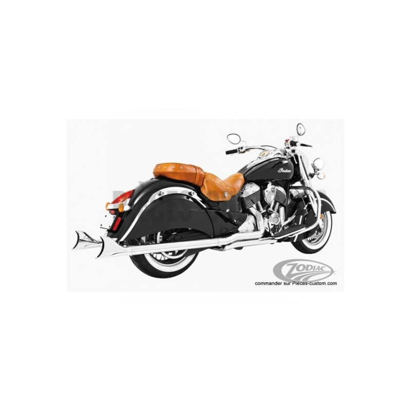 Echappement-Sharktail-Chrome-Indian-de-2014-à-2021-ref-IIN00036