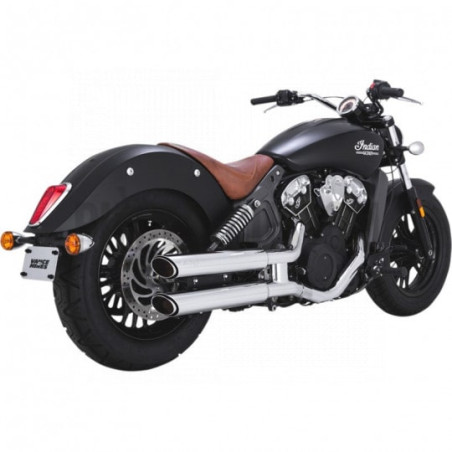 Silencieux-Twin-Slash-3-pouces-chromé-pour-Indian-Scout-de-2015-à-2023-ref-18011230