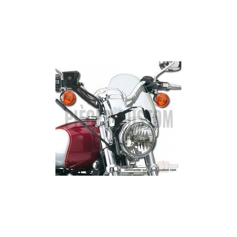 Saute-vent-National-Cycle-teinté-clair-avec-supports-chrome-8-5-pouces-jusque-43-mm-ref-15356