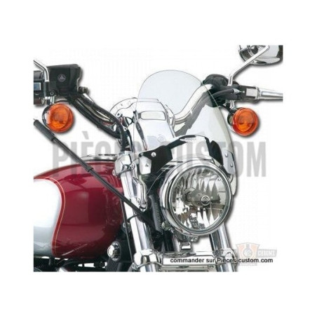 Saute-vent-National-Cycle-teinté-clair-avec-supports-chrome-8-5-pouces-jusque-43-mm-ref-15356