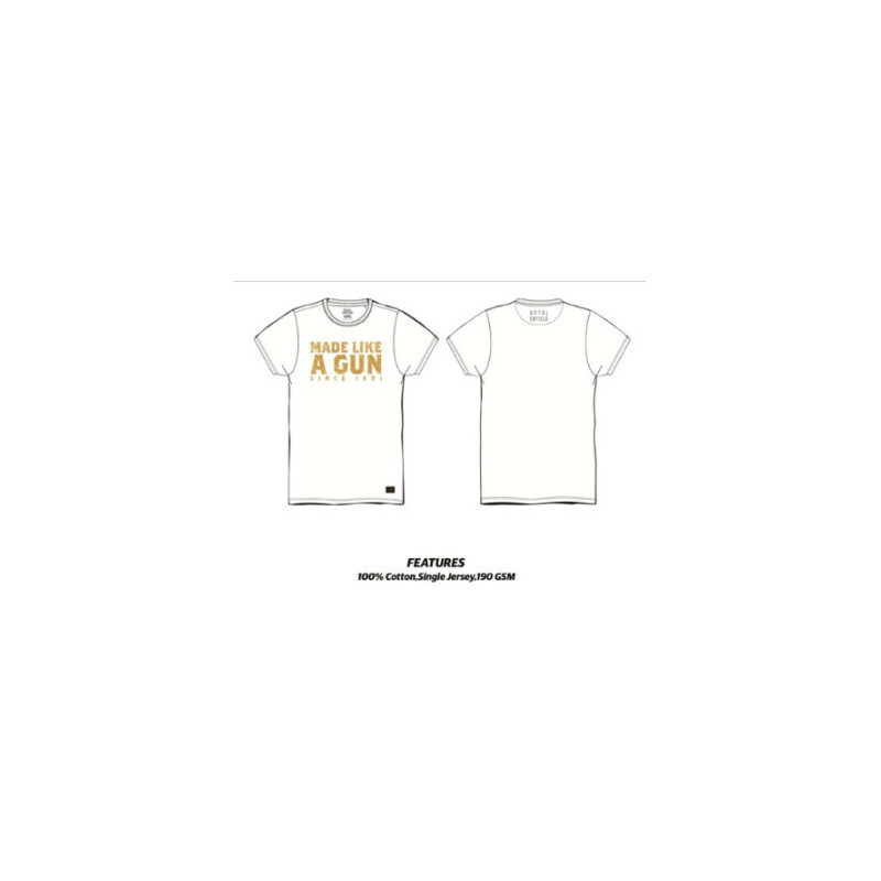 T-shirt-Royal-Enfield-MLG-Blanc-pour-Homme-ref-RLATSS230042