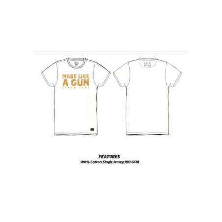 T-shirt-Royal-Enfield-MLG-Blanc-pour-Homme-ref-RLATSS230042