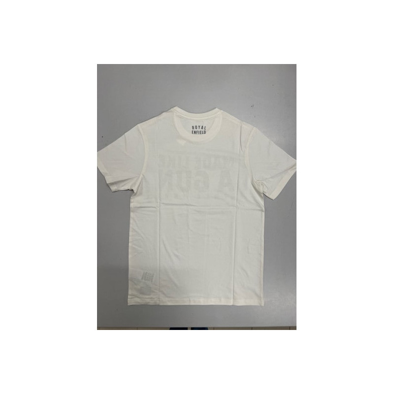 T-shirt-par-Royal-Enfield-MLG-Blanc-pour-Homme-ref-RLATSS230042