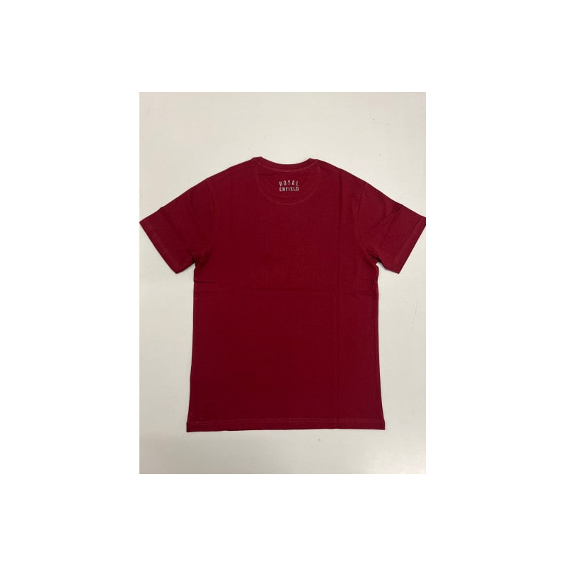 Tee-Shirt-pour-Homme-Royal-Enfield-Patch-Bordeaux-ref-RLATSA230651