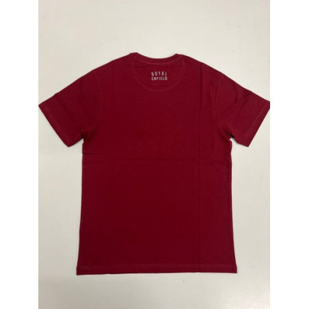 Tee-Shirt-pour-Homme-Royal-Enfield-Patch-Bordeaux-ref-RLATSA230651