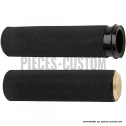 Poignées-Arlen-Ness-Fusion-Knurled-laiton-pour-commandes-électroniques-de-2008-à-2022-ref-06301479