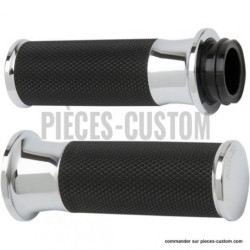 Poignées-Arlen-Ness-Smooth-chrome-pour-commandes-électroniques-de-2008-à-2024-ref-06301039