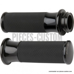 Poignées-Arlen-Ness-Fusion-Smooth-noir-pour-commandes-électroniques-de-2008-à-2024-ref-06301040