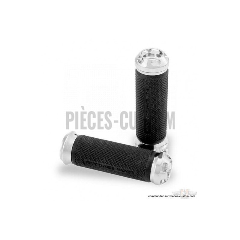Poignées-Performance-Machine-Apex-Chrome-pour-modèles-de-1973-à-2020-ref-688630