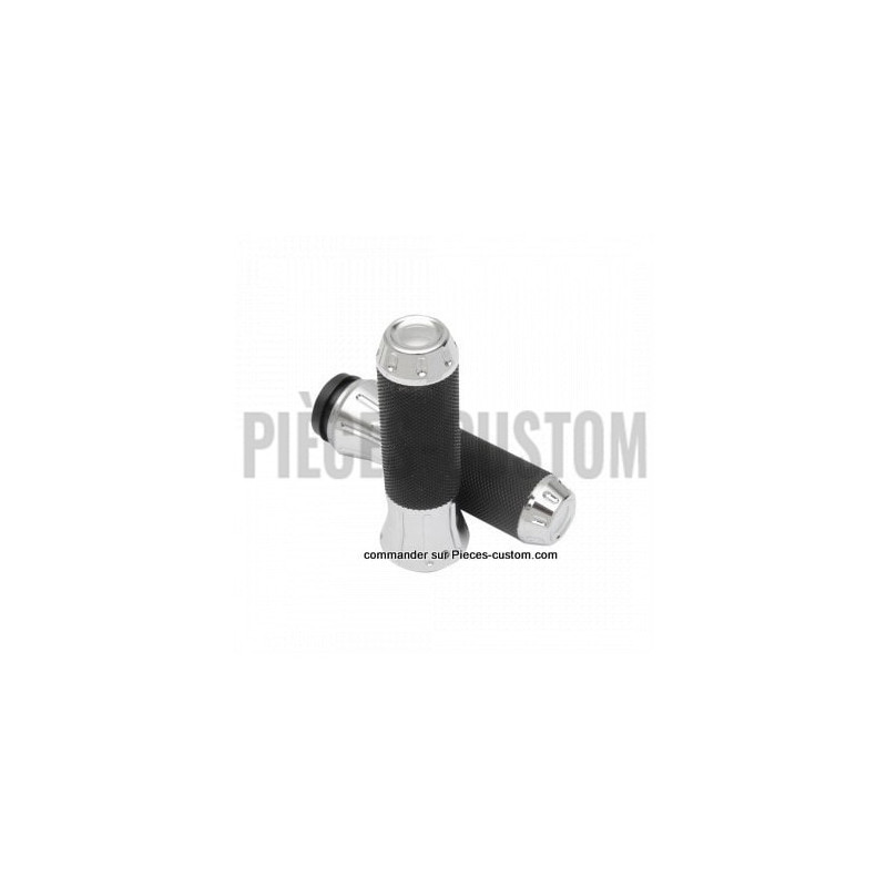 Poignées-chromées-Custom-par-Drag-Specialties-pour-modèles-de-2008-à-2024-ref-06301611
