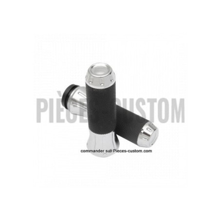 Poignées-chromées-Custom-par-Drag-Specialties-pour-modèles-de-2008-à-2024-ref-06301611
