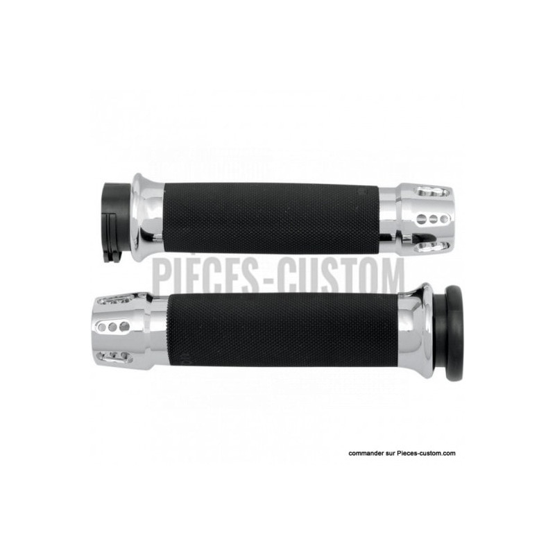 Poignées-Avon-Custom-Gatlin-Chrome-pour-modèles-de-1973-à-2020-ref-06301174