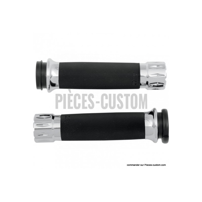 Poignées-Avon-Custom-Rival-Chrome-pour-commandes-électroniques-de-2008-à-2024-ref-06301179