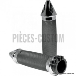 Poignées-Avon-Custom-Spike-Chrome-pour-commandes-électroniques-de-2008-à-2024-ref-06300678