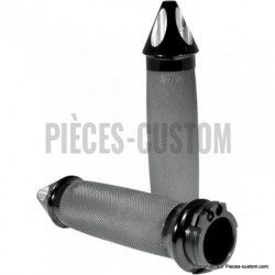 Poignées-Avon-Custom-Spike-Noir-pour-commandes-électroniques-de-2008-à-2024-ref-06300679