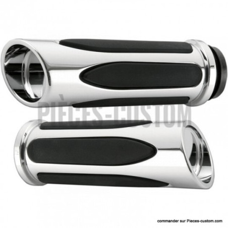 Poignées-Deep-Cut-Chrome-Ness-pour-modèles-de-1973-à-2022-ref-06300976