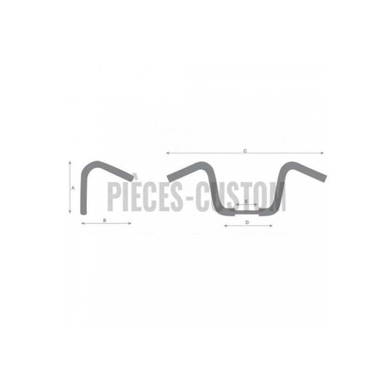 Guidon-1-pouce-1-quart-Flyer-Bar-noir-100-cm-ref-55-501B