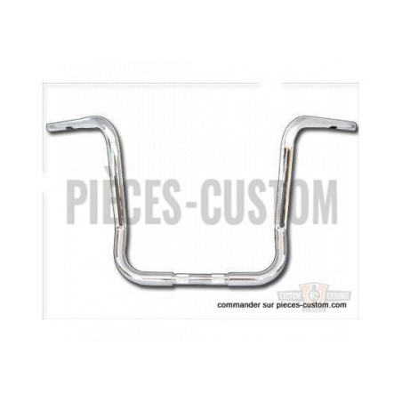 Guidon-Ape-Hanger-14-pouces-Chrome-pour-Touring-de-1984-à-2024-ref-693574