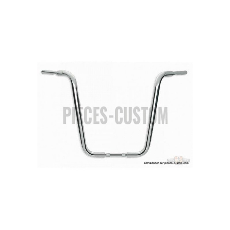 Guidon-Ape-Hanger-Psycho-18-pouces-Chrome-pour-modèles-de-1982-à-2013-ref-19199