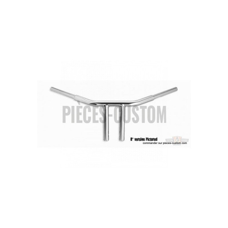 Guidon-T-Bar-Psycho-10-pouces-Chrome-pour-modèles-de-1982-à-2016-ref-19198