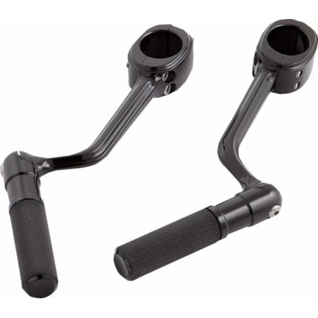 Fixations-de-repose-pieds-autoroute-noires-avec-embouts-par-Arlen-Ness-ref-16240404