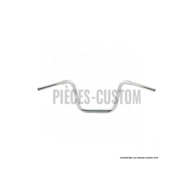 Guidon-Ape-Hanger-1-pouce-1-quart-Chromé-30-cm-Fehling-pour-Harley-1982-à-2017-ref-652553