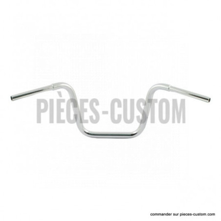 Guidon-Ape-Hanger-1-pouce-1-quart-Chromé-30-cm-Fehling-pour-Harley-1982-à-2017-ref-652553