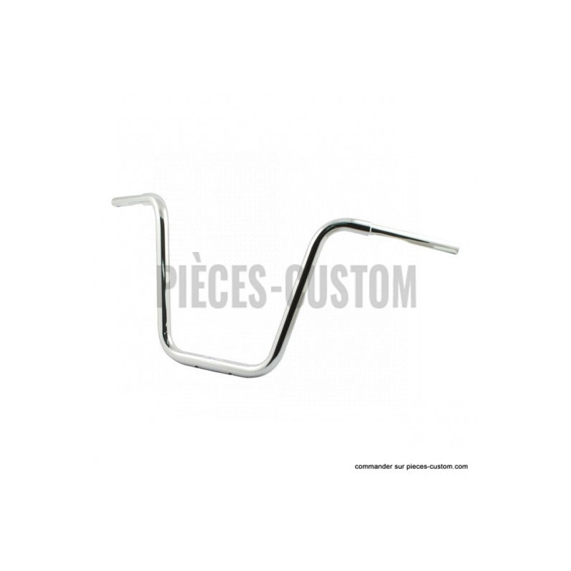 Guidon-Ape-Hanger-1-pouce-1-quart-Chrome-40-cm-Fehling-pour-Harley-de-1982-à-2017-ref-652555