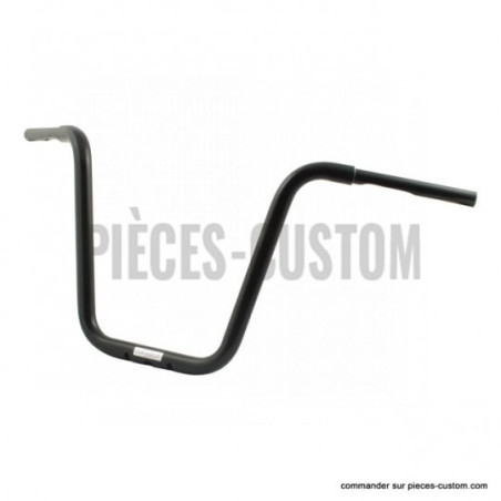 Guidon-Ape-Hanger-1-pouce-1-quart-Noir-40-cm-Fehling-pour-Harley-de-1982-à-2017-ref-652556