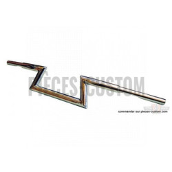 Guidon-Z-Bar-1-pouce-1-quart-Chrome-12-cm-Fehling-pour-Harley-de-1982-à-2017-ref-652545