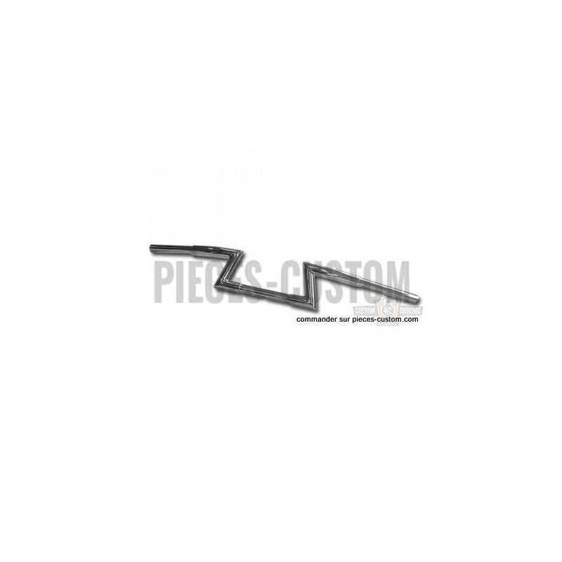 Guidon-Z-Bar-Chrome-1-pouce-1-quart-3-Trous-12-cm-pour-modèles-de-1982-à-2017-ref-696261