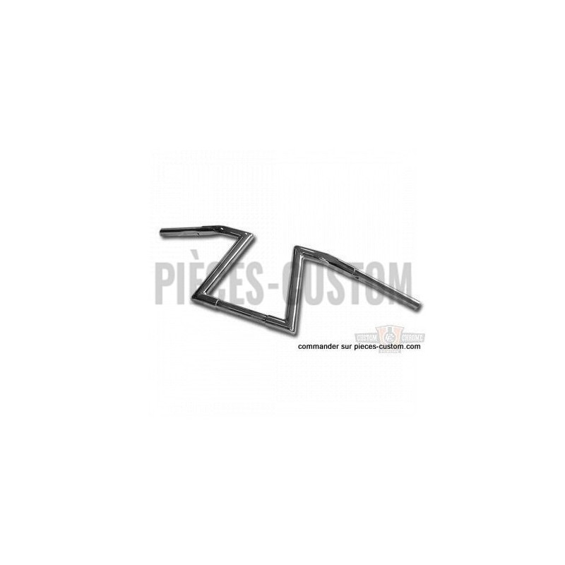 Guidon-Z-Bar-Chrome-1-pouce-1-quart-3-Trous-23-cm-pour-modèles-de-1982-à-2017-ref-696262