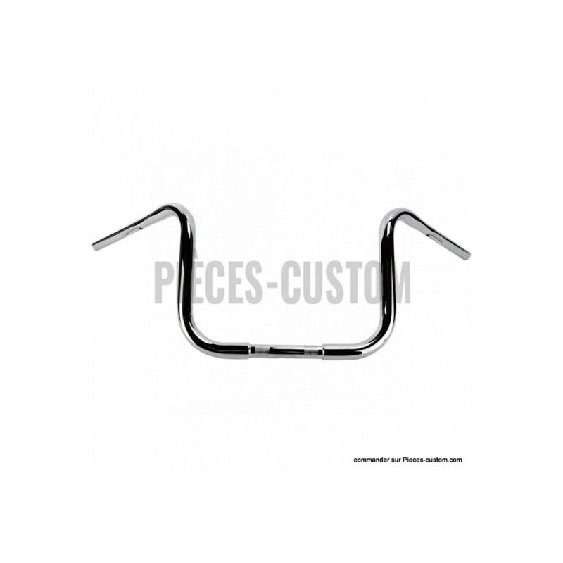 Guidon-Burly-Gorilla-Ape-1-pouce-1-quart-chromé-12-pouces-ref-06011579