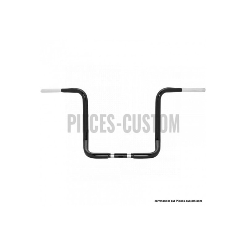 Guidon-Burly-Ape-Hanger-1-pouce-1-quart-Noir-13-pouces-ref-06013009