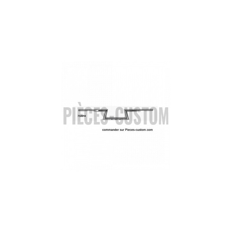 Guidon-Z-bar-1-pouce-1-quart-Fehling-chromé-87-cm-ref-732014