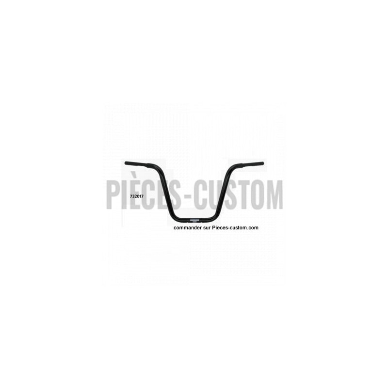 Ape-hanger-1-pouce-1-quart-Fehling-Noir-35-cm-ref-732017