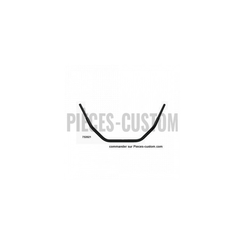 Guidon-Dirty-bar-1-pouce-1-quart-Fehling-chromé-99-cm-ref-732020