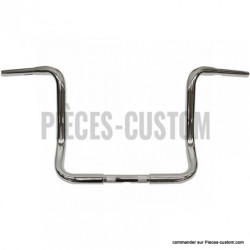 Guidon-32-mm-ApeHanger-12-pouces-chrome-pour-modèles-de-1999-à-2023-ref-06012661