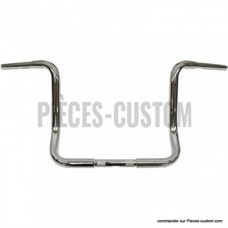 Guidon-32-mm-ApeHanger-12-pouces-chrome-pour-modèles-de-1999-à-2023-ref-06012661